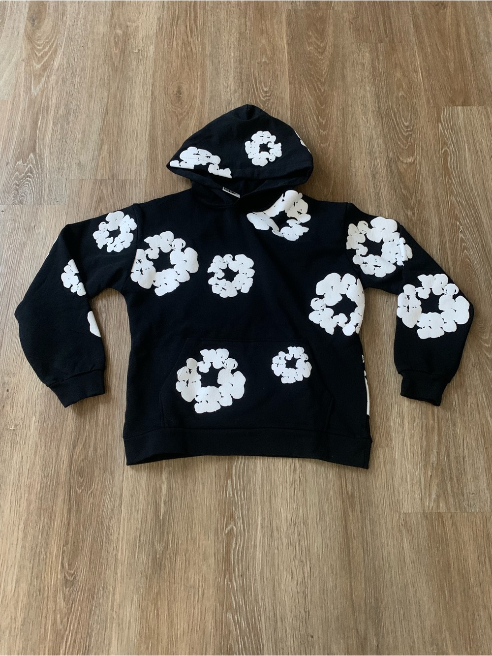 denim tear black hoodie
